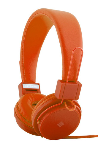  Polaroid Php8500or Neon Headphones With Mic, Foldable,
