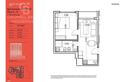 Apartamento De 1 Dormitorio En Venta En Cordón