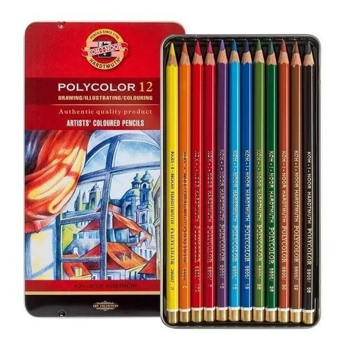 Lapices Koh-i-noor Polycolor X 12 Colores