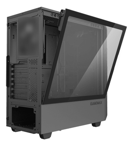 Armário Argb Atx de vidro temperado Munfrost Panda Rgb, cor preta