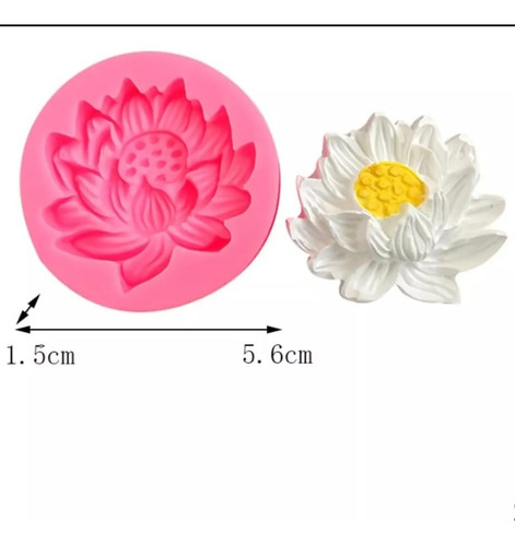 Molde Silicona Flor De Loto Petalos