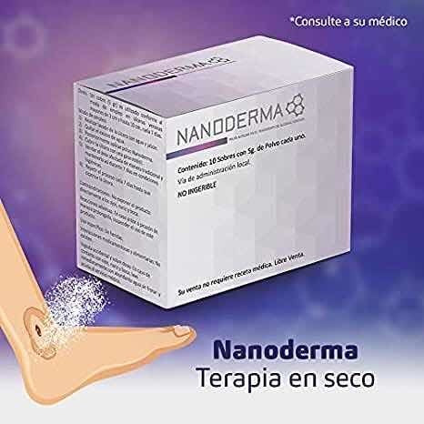 Talco Nanoderma Caja C/10 Sobres 5grs