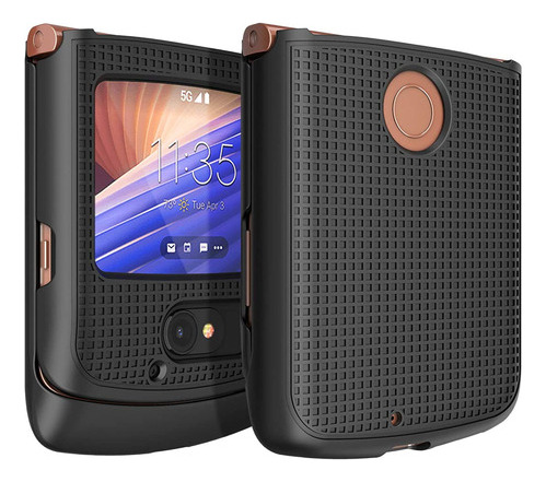 Nakedcellphone Funda Para Motorola Razr 5g Flip Phone, [negr