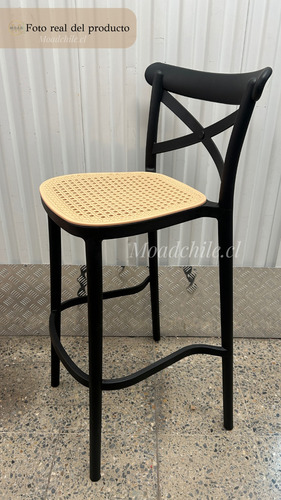 Taburete Crossback Danubio Piso De Bar Terraza Arizona 75 Cm