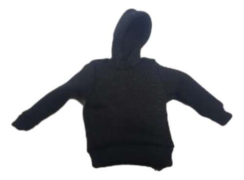 Sudadera Con Capucha A Escala 1/18, Ropa De Muñeca Negro