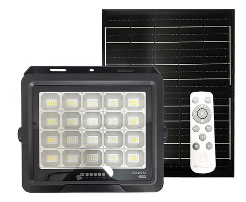 6 Pack Luminaria Led 250w Luz Blanca 1800lm Solar P/exterior