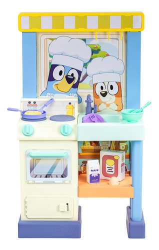 Bluey Juego De Cocina Con Sonidos Y 20 Accesorios Importado