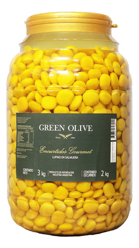 Lupines En Salmuera Green Olive X2kg Lupin