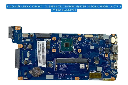 Placa-mãe Lenovo Ideapad 10015iby Intel Celeron N2940 Azul (Usado)