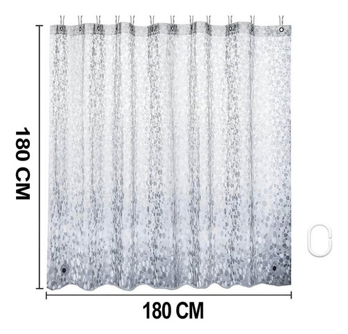 A Cortina De Ducha De Pvc Impermeable Transparente.