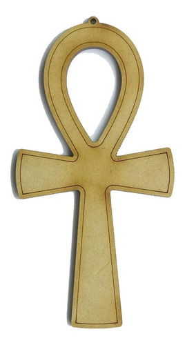 Cruz Egipcia Ankh 10 Cm Alto Mdf 5,5mm X 20 Unidades