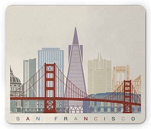 Pad Mouse - Lunarable California Mouse Pad, Poster Art With 
