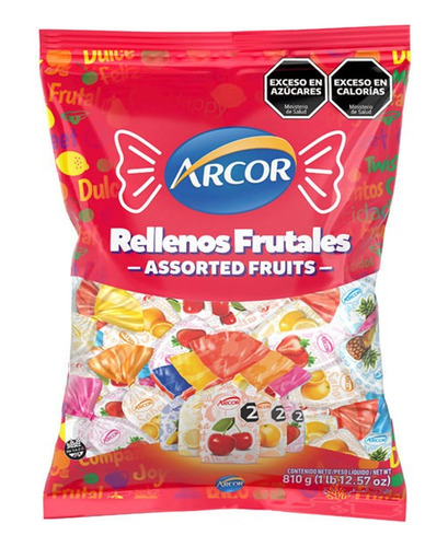 Caramelos Arcor Rellenos Frutales X810gr