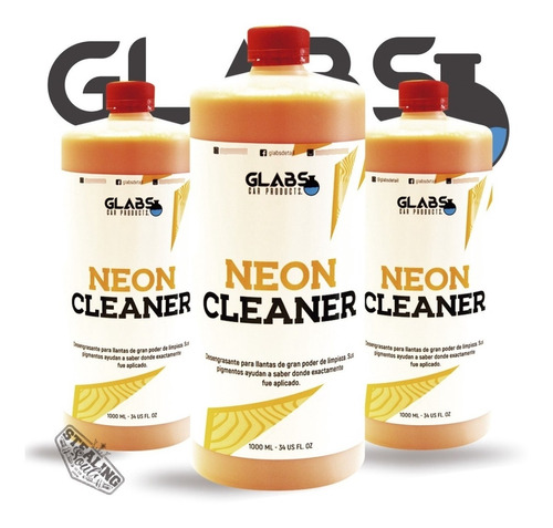 Glabs | Neon Cleaner | Desengra / Limpia Llantas | 1 Litro