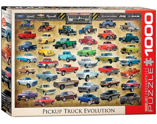 Puzzle 1000 Piezas  Pickup Truck Evolution - Eurographics