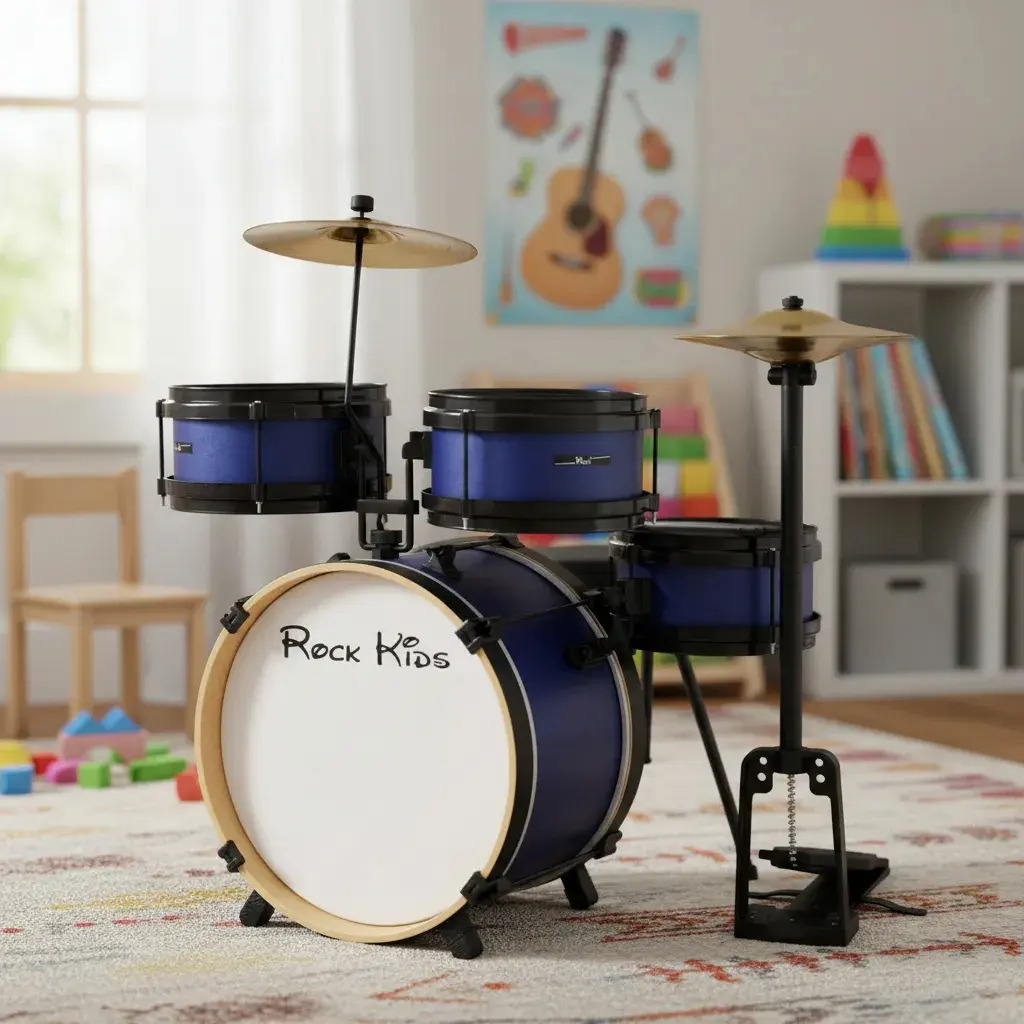 Bateria Infantil Rock Kids Rmv cor Azul