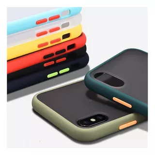 Funda Skin Silicona Mate Para iPhone 6 7 8 Plus X Xr Xs Max