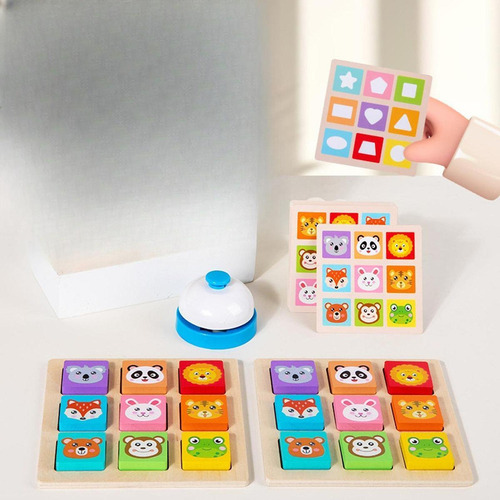 Juego Con De Mesa C. De Forma Colores De Rompecabezas De