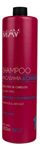 Shampoo Macadamia Y Caviar 1000 Ml Mav Anti Age Hidratacion