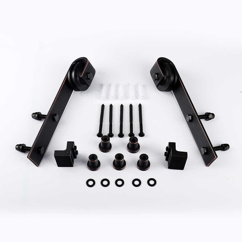 Imagen 6 de 9 de Kit Granero Premium Acero Negro Guia De 2 Mts. Completo