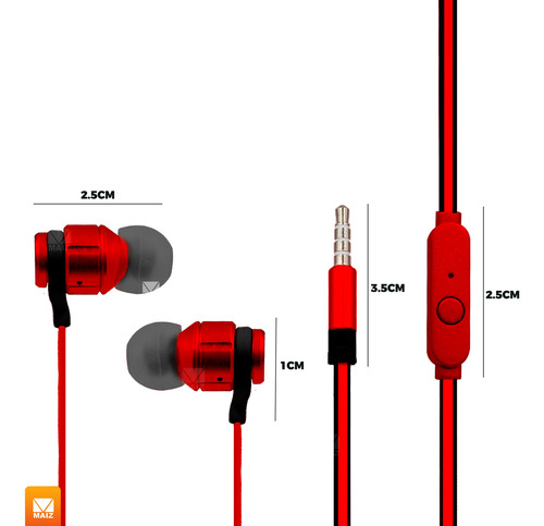 Audifonos Celular Manos Libres Alambricos In Ear Microfono