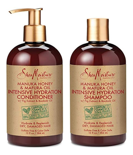 Sheamoisture Champú Y Acondicionador De Hidratación Intensiv