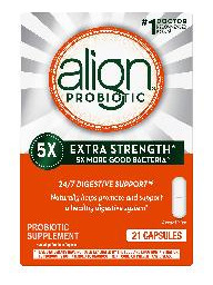 Suplemento Align Probiotic Extra Strength 21 Cápsulas