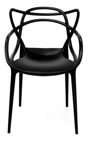 Silla de comedor Top Chairs Top Chairs Allegra, estructura color negro, 1 unidad