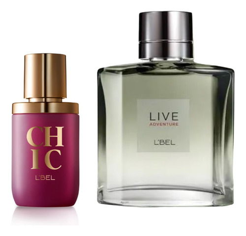 Perfume Live Adventure L'bel 100 Ml Y Chic Parfum 50 Ml