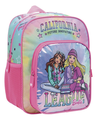 Barbie Mochila 12 Espalda Rosa Wabro