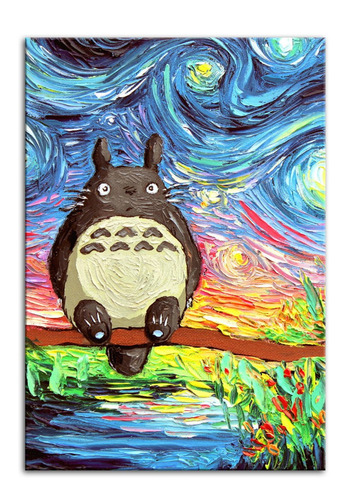 Imagem 1 de 3 de Quadro Meu Vizinho Totoro Decorativo Personalizado Em Mdf