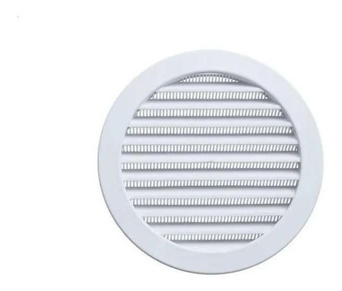 Imagem 3 de 7 de 8 Grades Redonda Plastica Branca 200mm Com Tela Gr200 Itc