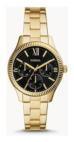 Reloj Fossil Bq3757 Rye Gold-tone Original (usa)