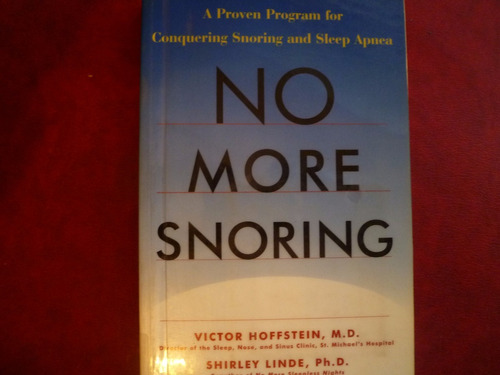 No More Snoring Para Dejar De Roncar Ronquido V Hoffstein