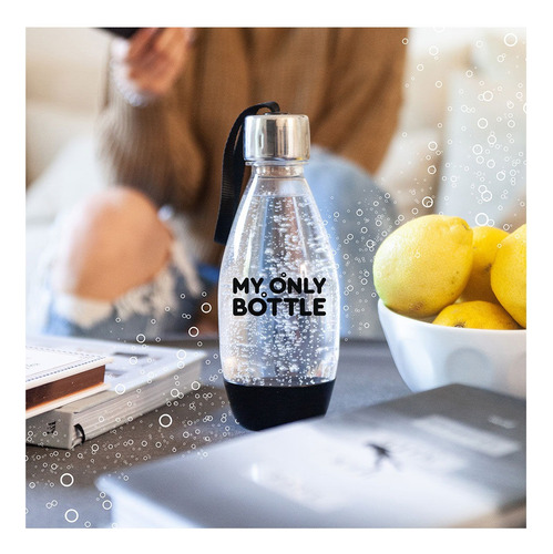 Botella Reutilizable Sodastream My Only Bottle 500 Ml Negra Color Negro