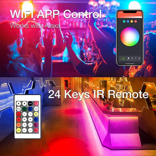 Tira Led Con App Wifi Rgb Control Desd El Telefono 30 Metro