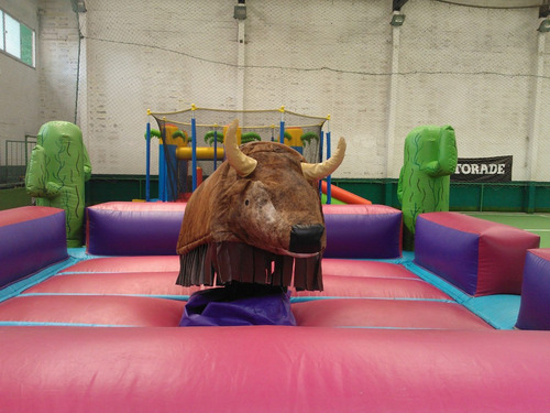 Imagen 4 de 5 de Alquile Castillo Inflable Toro Mecánico, Rampa, Cabina Fotos