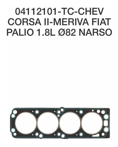 Junta Tapa De Cilindros Chevrolet Corsa 1.8 + Bulones De T/c