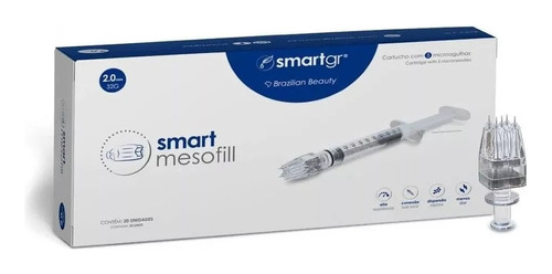 Mesofill 2.0mm Smart Gr Cartucho Com 5 Microagulhas 32g 10un