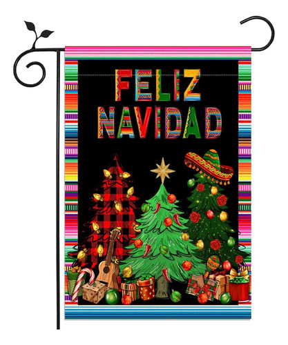 Decoración De Feliz Navidad Bandera Mexicana De Navida...