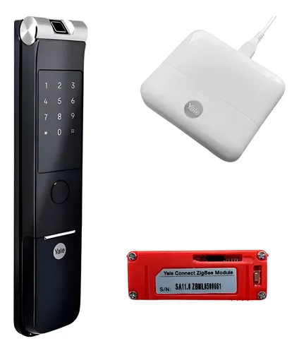 comprar Combo Fechadura Digital Ymf 40a Rl Biometria E Senha Yale