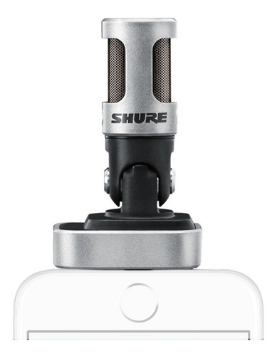 Micrófono Shure Motiv MV88 condensador cardioide negro/plata