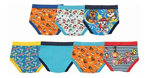 Nickelodeon Handcraft Little Boys' Toddler Paw Patrol Brief (Pack of 7),  Assorted, 2/3T 