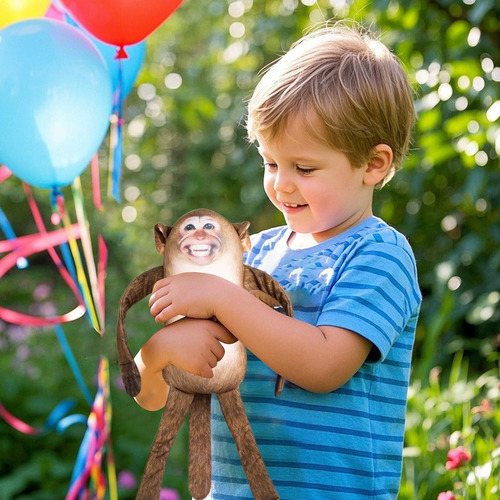 Monkey Doll Para Niños Monkey Relleno Con Animales Moca Tupa