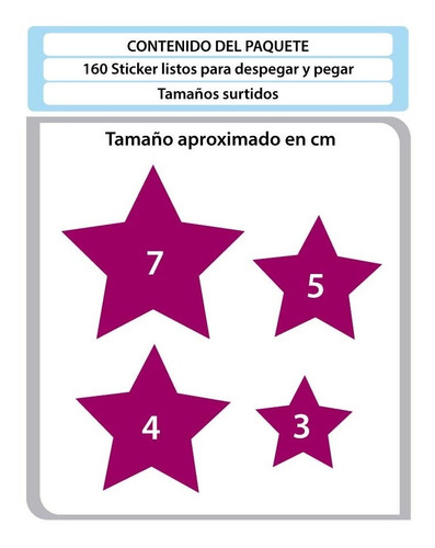 Imagen 2 de 2 de Vinilos Decorativos Hogar Sticker Estrellas Estelares