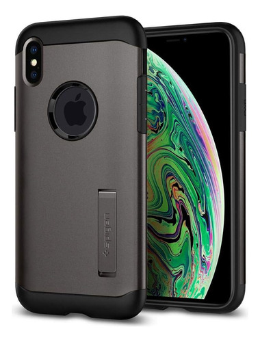 Carcasa Protectora Spigen Para iPhone XS Max Color Negro