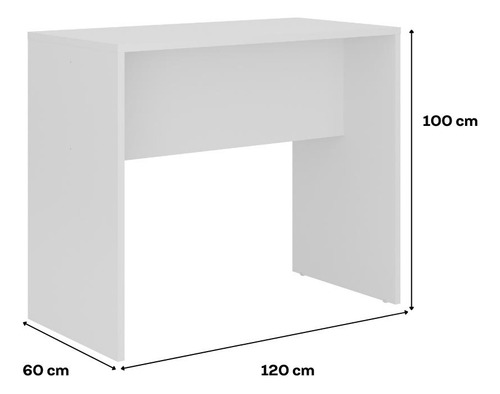 Mesa Bancada Ilha Para Cozinha Miami Carraro Branco