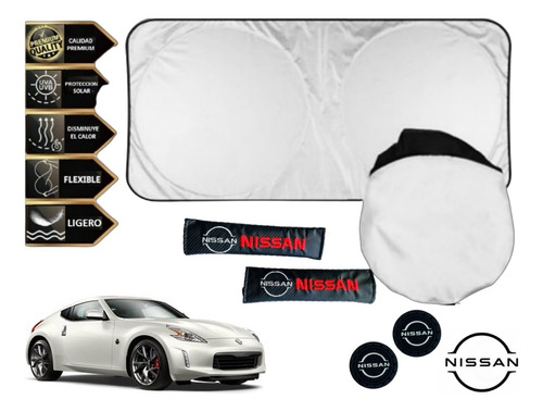 Cubresol + Almohadillas + 2 P.vasos Nissan 370z 2013