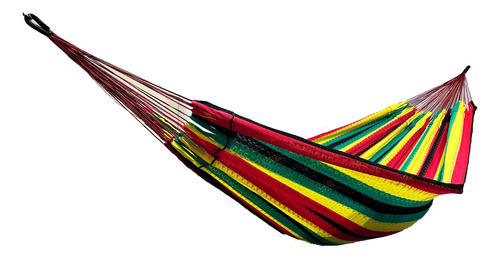 Imagen 1 de 7 de Hamaca Yucateca 100% Algodón Colores (verde,amarillo,rojo) 