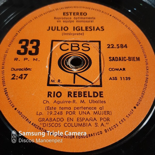 Simple Julio Iglesias Cbs 22584 C16